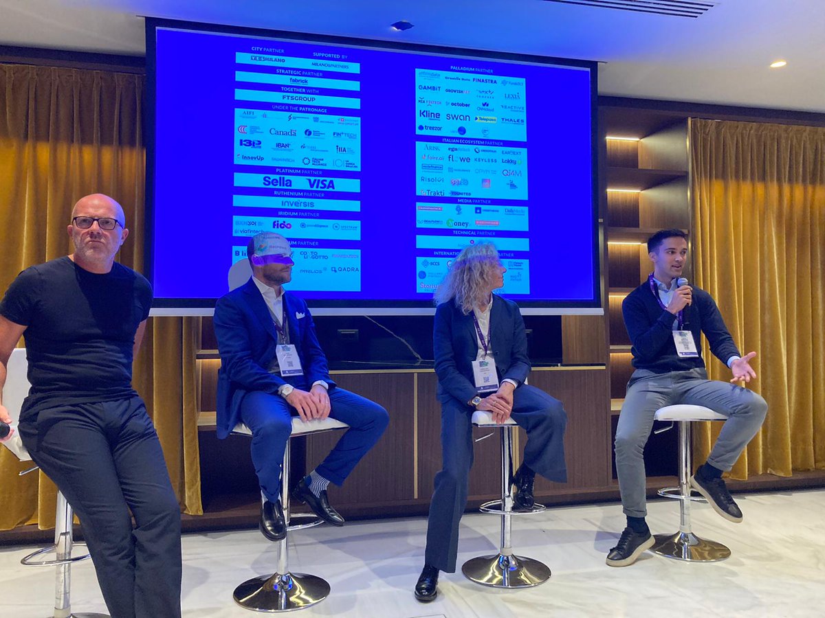 The_LHoFT's tweet photo. Where else were we today?
Milan, of course! For #MFS22! 🚀
#LHoFT's Luca Mancuso joined a panel on 'Jobs and Opportunities in the Finance Industry', alongside @matteorizzi of @FTSGroupEU, @mazzoleniivan of #Flowe and Annalisa Caccavale of @as_aifi.
#Fintech #Finserv #MFS https://t.co/sy6EPfZXii