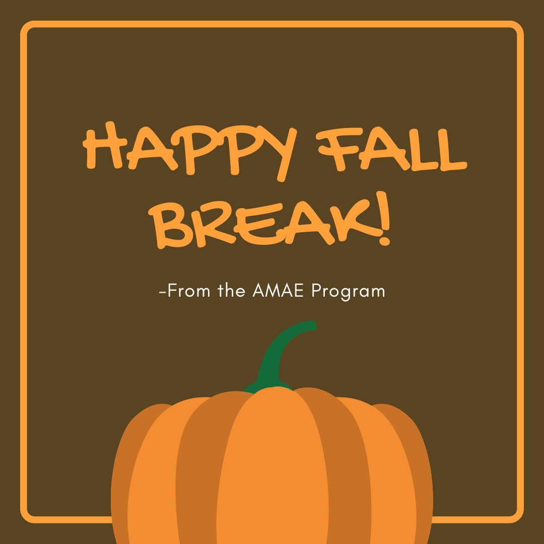MiamiOHAMAE's tweet photo. Happy Fall Break from our Arts Management team! Enjoy your 3 day weekend and MAKE ART :)

#MiamiOh #ArtsMgmt #ThrivingArtist #AMAE https://t.co/CMDZGCd7kd