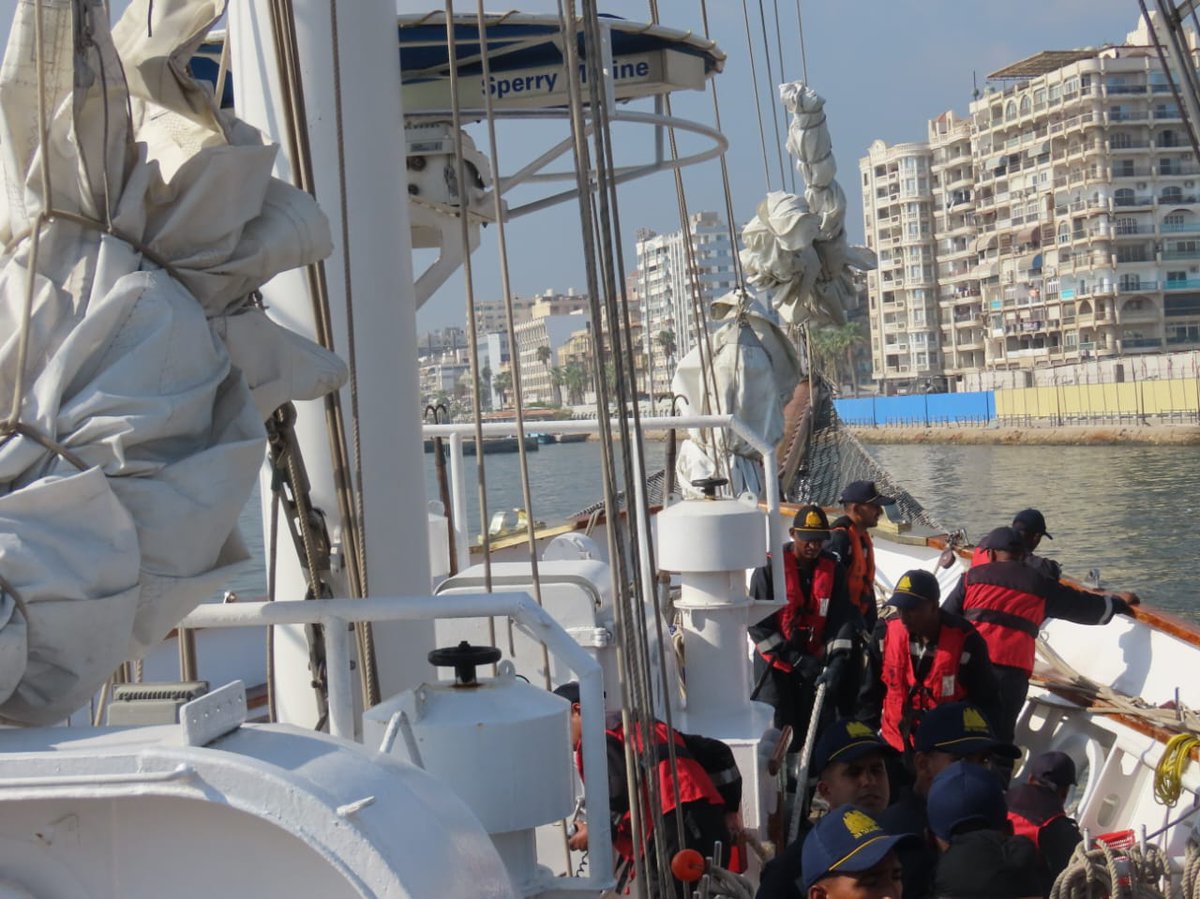 seaandcoast1's tweet photo. JUST IN: As part of Lokayan 22, INS Tarangini, Indian Navy’s Sail Training Ship made a port call at Port Said, Egypt on 05 Oct 22. The ship was welcomed by officials of the Egyptian Navy and Embassy of India.
@IndiannavyMedia @indiannavy
#Lokayan22 #IndianNavy #exercise #Training https://t.co/zrUUjeMgHV