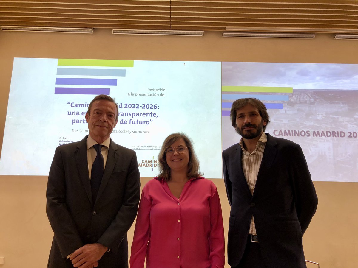 caminosmadrid's tweet photo. La Junta Rectora de @CaminosMadrid presenta la estrategia que marcará la nueva etapa de gestión y que se basa en la transparencia, la participación colegial y el impulso del futuro de la profesión. #YoSoyCaminosMadrid https://t.co/HlggbYqdiK