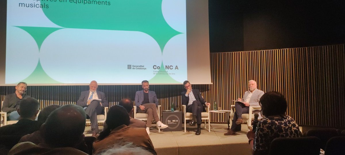 Joan Oller @palaumusicacat i Valentí Oviedo @Liceu_cat coincideixen en el gran repte de futur: arribar a nous públics i diversificar l'audiència   #informesCoNCA