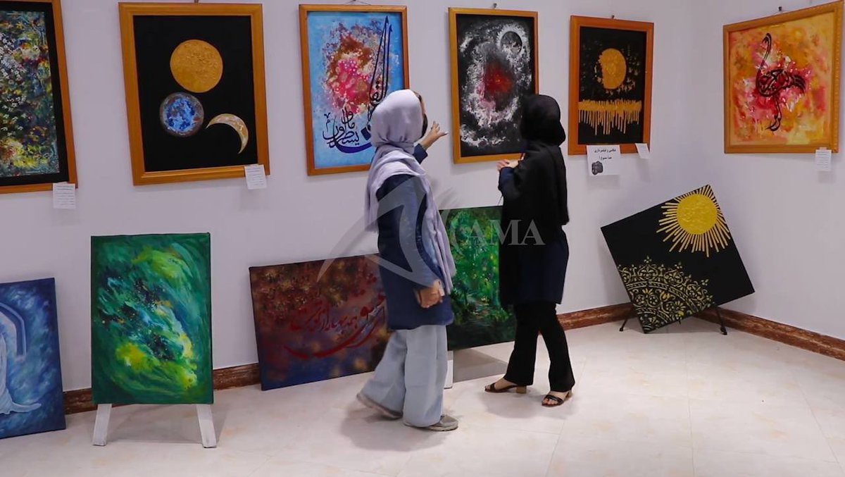 AgencyAfghan's tweet photo. Women held modern, Islamic artwork exhibition in Herat province of Afghanistan 

Afghanistan-October 06: Women displayed 160 pieces of modern, Islamic artwork during an exhibition in Herat, Afghanistan, on October 05, 2022. Afghan Multimedia Agency https://t.co/99DozA9qBP
