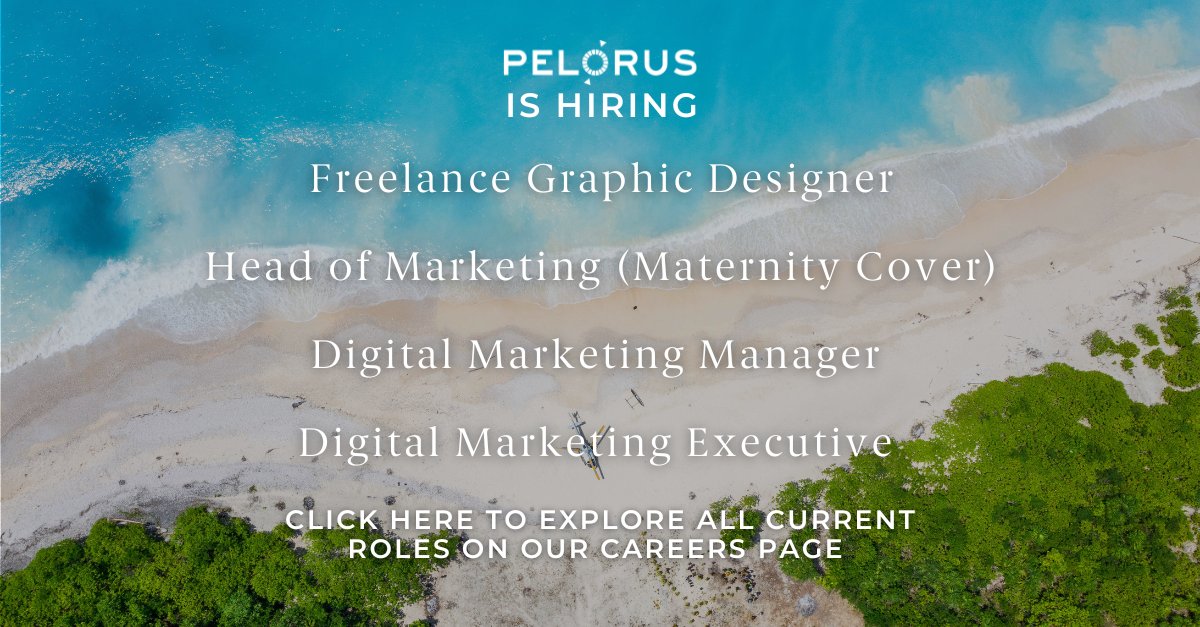 Are you an ambitious, creative marketeer with a passion for #travel? We might just have the perfect role for you. We are hiring: Freelance Graphic Designer, Head of Marketing, Digital Marketing Manager, &amp; Digital Marketing Exec, + more. 
Apply now: pelorusx.com/about/careers/