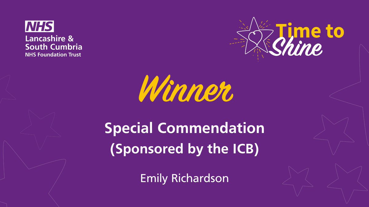 Emily_RMN's tweet photo. Truly shocked and humbled to revive this today ❤️ Thank you to the wonderful teams I have the proviligahe of working with @WeAreLSCFT #TimeToShineAwards @Lisasmi36616707 @MorettaRuss @MarkCappy84 @AbiHiltonNHS @JodieRmn @paulwhite331 https://t.co/yu8h2wLRgx