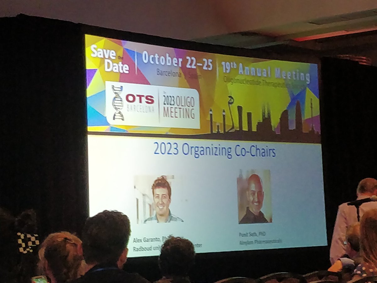 Thank you <a href="/OTSociety/">Oligonucleotide Therapeutics Society</a> for such a good meeting #OTS22. I learnt a lot, met old and new friends, and obviously... I can't wait for the next one 🚀🇪🇸 ! 💪