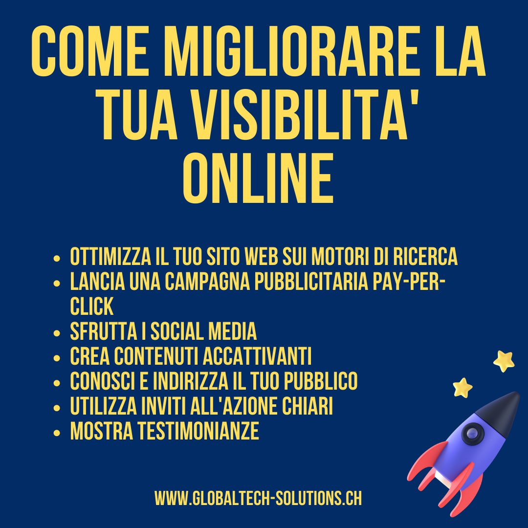 GlobaltechCH's tweet image. Scopri come migliorare la tua visibilità online! 

PRENOTA UNA CONSULENZA! 👉 GLOBALTECH-SOLUTIONS.CH/CONSULENZA-MAR…

#globaltechsolutionssagl #blog #marketingdigitale #digitalmarketing #onlinemarketing #svizzera #svizzeraitaliana #ticino #lugano #qrcode #seo #cantonticino