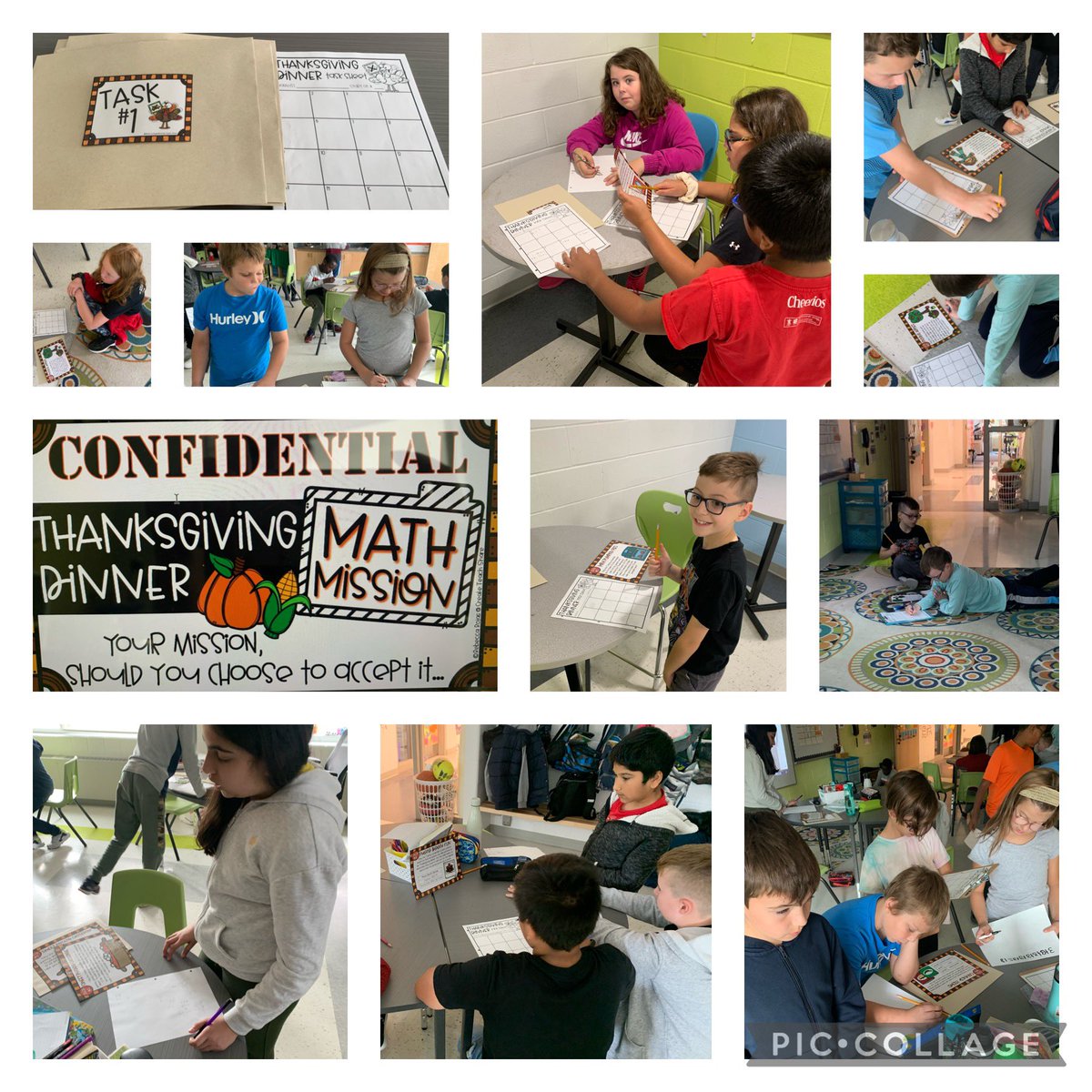mslightsgrade6s's tweet photo. Mission accepted! Will students be able to help out Toby the Turkey with his Turkey- free dinner? @RedeemerOCSB  #mathmission  #thanksgiving https://t.co/4oucWjmwo1