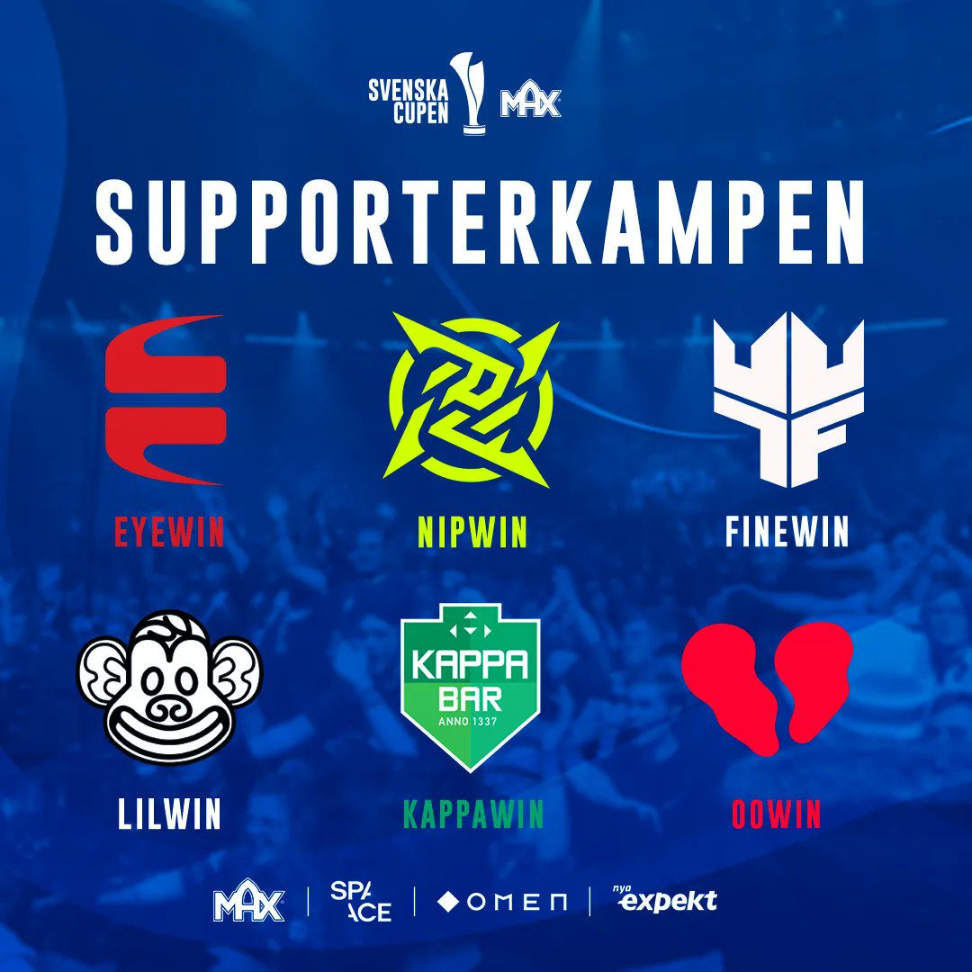 SvenskaCupenGG's tweet photo. Stötta våra svenska CS-lag genom Supporterkampen! 🔥
Använd ditt favoritlags rabattkod och få 25 % rabatt på din Svenska Cupen-biljett. All vinst från biljetter sålda med ditt lags rabattkod går direkt till ditt favoritlag! 🎟️
🔗 https://t.co/u0L3L2kDmr https://t.co/SEygOBxO75