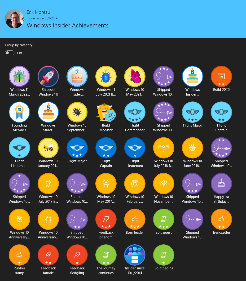 ErikMoreau's tweet photo. @JenMsft #WindowsInsiders #WIMVP #WIMVPBenelux #FeedbackWorks! #Windows10 #Windows11 https://t.co/HRgyZdJ3Vp