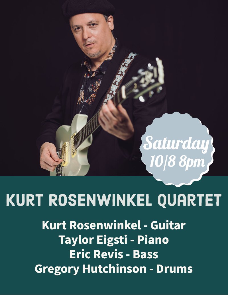 Kurt Rosenwinkel Quartet- Get Tickets Now!🎵 - mailchi.mp/jazzbakery.org…