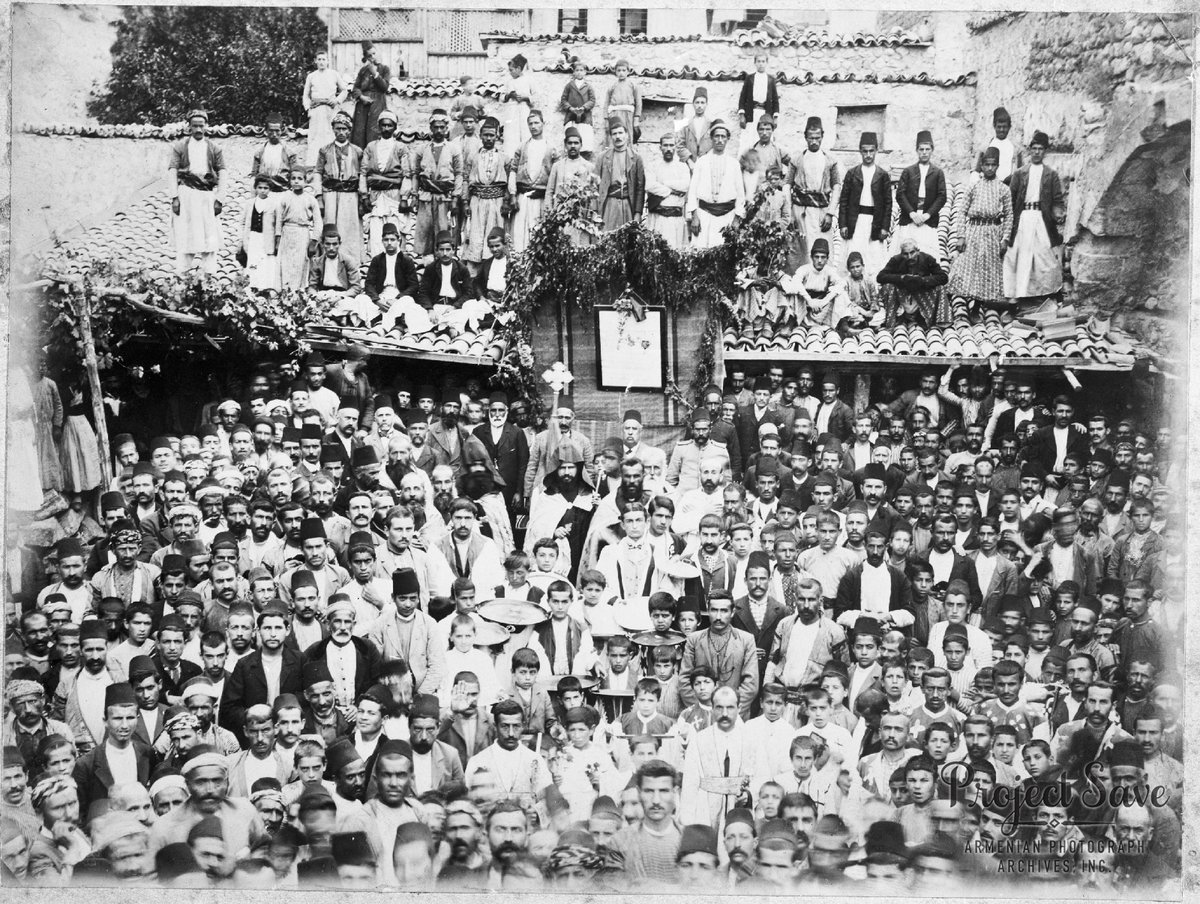 Consecration of Sourp Kevork church, Marash, June 16th, 1907; photographer unknown.

#ProjectSAVE #church #consecration #ottomanempire
