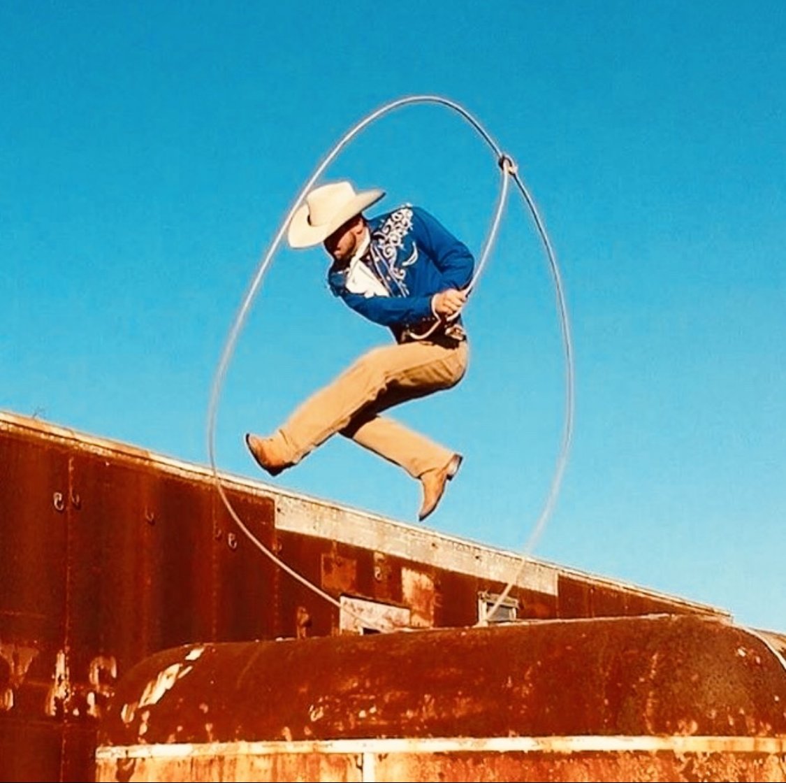 GetRoping's tweet photo. TRICK ROPER SPOTLIGHT!
Introducing Garrett Underwood he is a professional trick rider, trick roper and western entertainer!
Show us how you Get Roping
#getroping #trickroping #trickroperspotlight #westernstageprops #westernprops #westernperformer #trickrider #trickroper https://t.co/mzxLIvdfrm