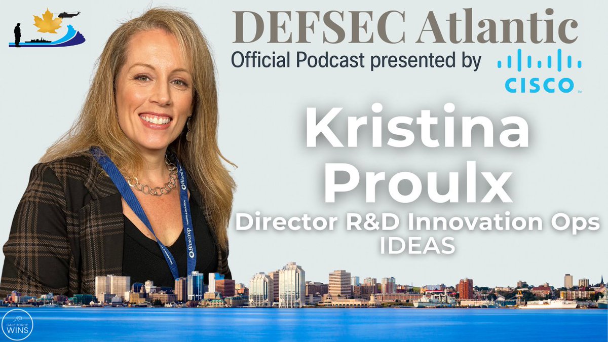 DEFSECAtlantic's tweet image. Podcast 🎙️: Kristina Proulx, Director of Operations for iDEAS sat down with the DEFSEC Atlantic Podcast!

WATCH: youtube.com/watch?v=SDD0sj…

#Halifax #DEFSECATL #DEFSEC #Tradeshow