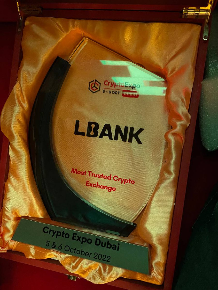 LBank_Exchange's tweet image. 🏆Most Trusted #Crypto Exchange🎉@TheCryptoExpo 

💛Thank you for your trust, #LBank will always do what’s best for our users.