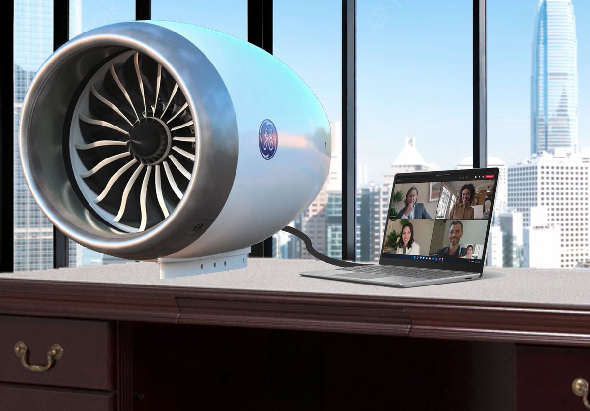 petercoffee's tweet photo. Will I get on a plane and burn jet fuel to give this presentation "in the room"? Does that seem like the equivalent of keeping a turbine-powered generator on my desk to run my laptop? https://t.co/alBOD4jWqf