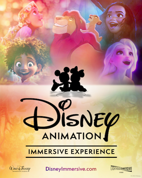 Disney Animation: Immersive Experience will debut at Lighthouse ArtSpace Toronto in December 2022, and will subsequently be seen in Cleveland, Nashville, Detroit, Denver, Boston, San Antonio, Las Vegas, Minneapolis and Columbus in the first four months of 2023. <a href="/DisneyAnimation/">Disney Animation</a>