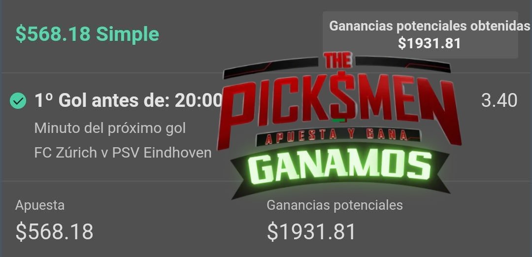 ThePicksMen's tweet photo. ¡Gol en el minuto nueve y cobramos doble! 

$2300 en 9 minutos... 

#SistemaSoccerPicksMen https://t.co/fUkWYuPfar