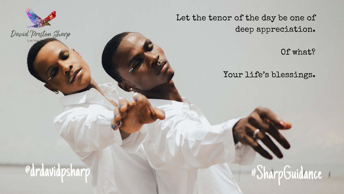 drdavidpsharp's tweet photo. 𝐅𝐨𝐫 𝐭𝐡𝐞 𝐟𝐮𝐥𝐥 𝐒𝐡𝐚𝐫𝐩 𝐆𝐮𝐢𝐝𝐚𝐧𝐜𝐞, https://t.co/agFkt9z2o2

#SharpGuidance #blackartist #blackman #davidprestonsharp #powerforlife #blackmanmagic #spiritualguidance #spirituality #spiritualjourney #inspiration #blackspeaker #ministry #deepappreciation https://t.co/hiJzXmkq0w