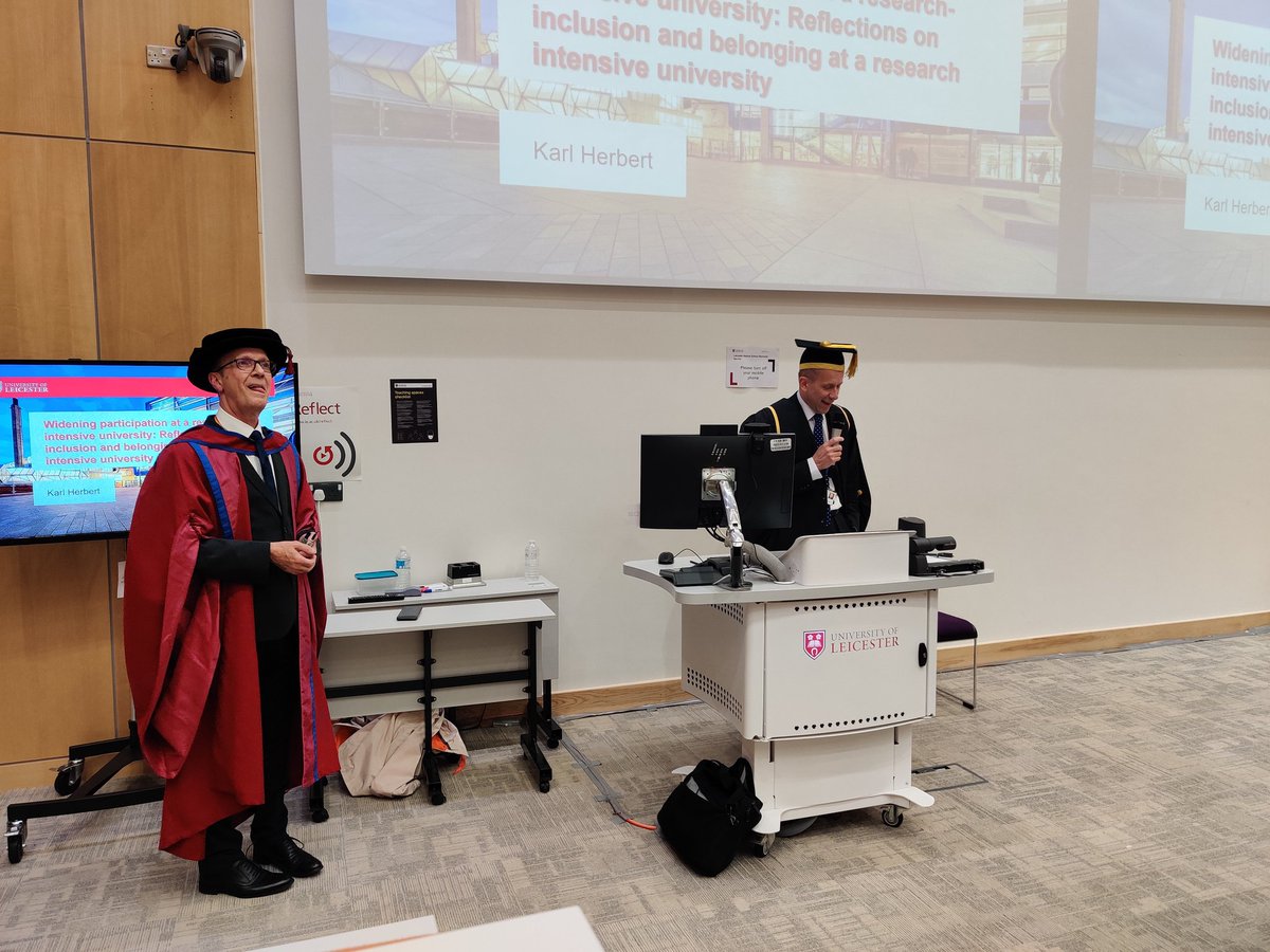 Wonderful to hear Professor Karl Herbert's inaugural professorial lecture. As you'd expect from Karl it was funny, slightly self deprecating, but more than anything fantastically informative, educational and full of passion for the subject.