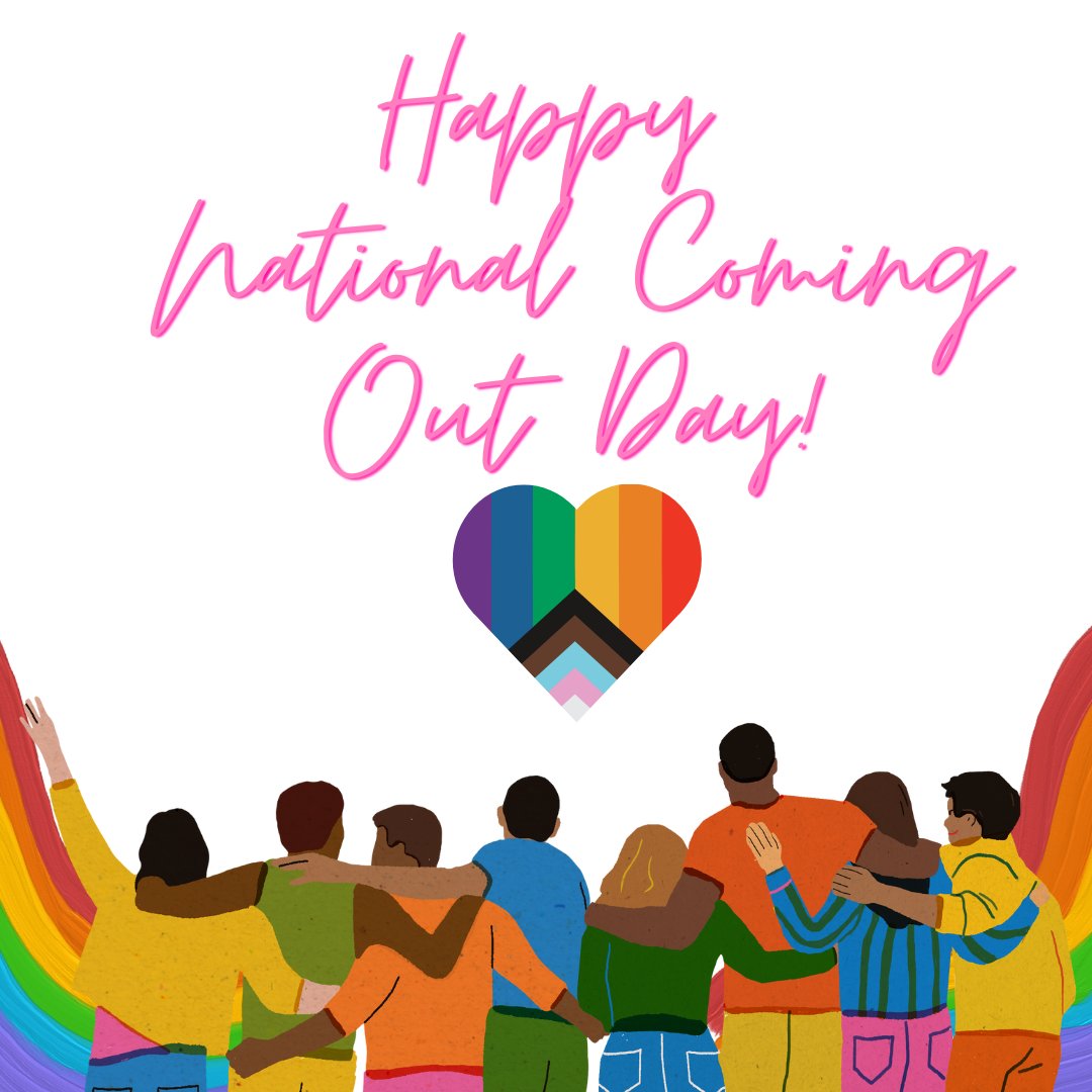 We support and stand with everyone in the LGBTQ+ community today and every day. Happy #nationalcomingoutday to those both in and out of the closet – you are valid and deserve to be celebrated either way! #outandproud #loveislove