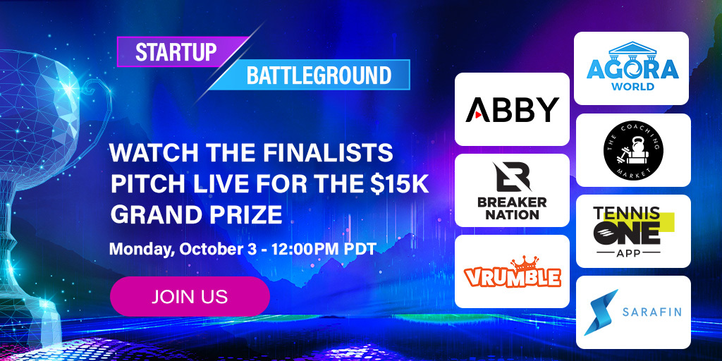We're a finalist for Startup Battleground &amp; we need your help, tennis fans 🤩.

Head to this link📲 agora.io/en/rte2022-sta… &amp; vote for us as fan favorite 👏