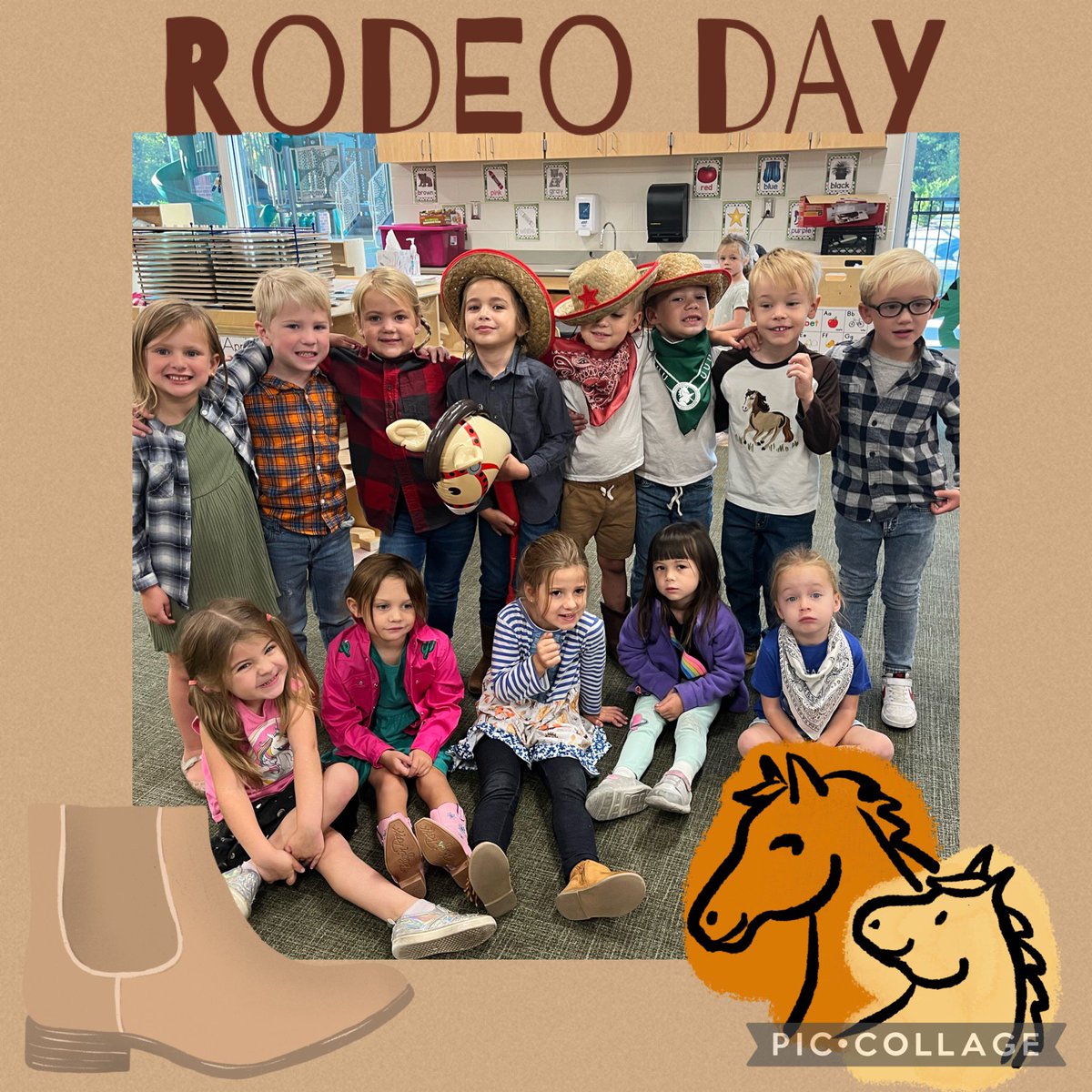 LilCopperheads's tweet photo. It’s Rodeo Day at the Ridge and these Little Copperheads are ready to lasso some cattle! #Yeehaw #SpiritWeek #LittleCopperheads https://t.co/McLAQIHZBj
