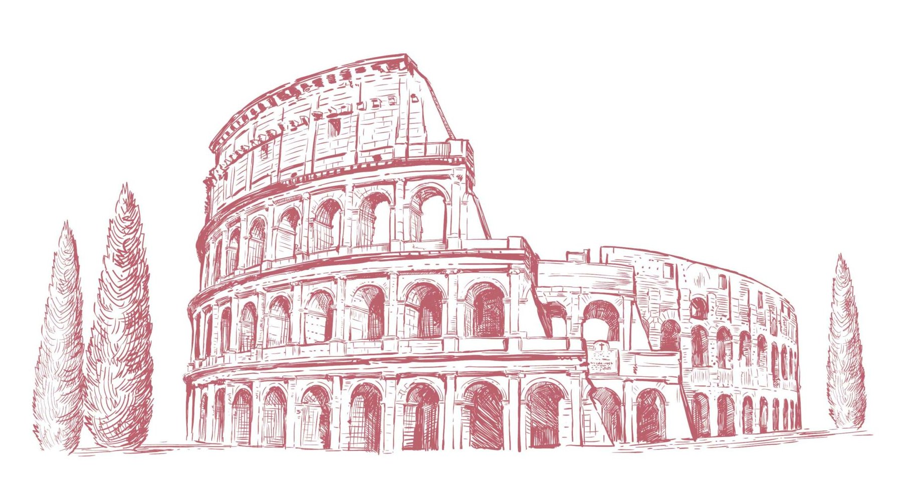 Архитектура древнего Рима рисунки простые