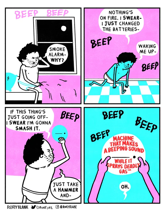 Late Night Smoke Alarm Beep 