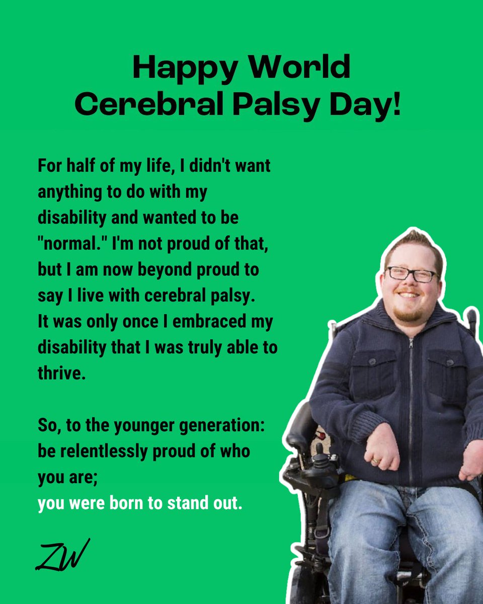 Happy #WorldCPDay! Did you know that the type of #CP I am diagnosed with is called spastic quadriplegia/bilateral #CerebralPalsy? #CerebralPalsyAwareness #DisabilityTwitter