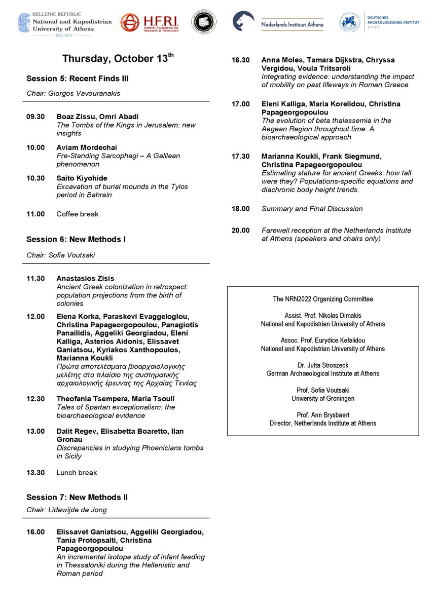 annamolesosteo's tweet photo. #Necropolis Research Network #Conference: Next week in Athens! 12-13 Oct. 13 Oct 16.30: Anna Moles, Tamara Dijkstra, Chryssa Vergidou, Voula Tritsaroli "Integrating evidence: understanding the impact of #mobility on past #lifeways in #RomanGreece" #NRN2022 #mortuaryarchaeology https://t.co/cuHpOw16k2