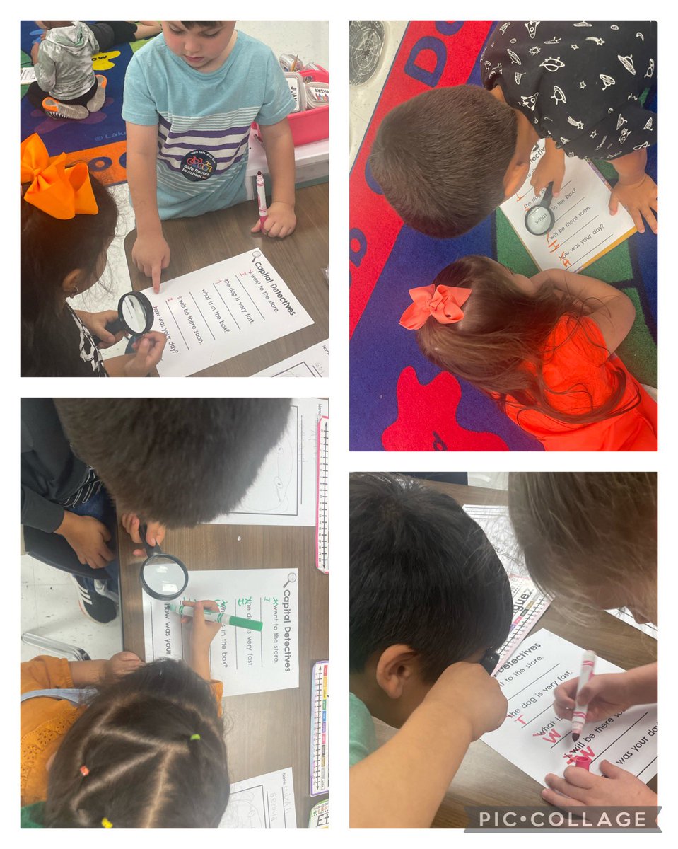 KaylaWestling's tweet photo. We were great Capital Letter Detectives today in Kindergarten! 📝 @NISDTomlinson @nisdelemelar @NISD_ECE https://t.co/l5jzHuDTj4