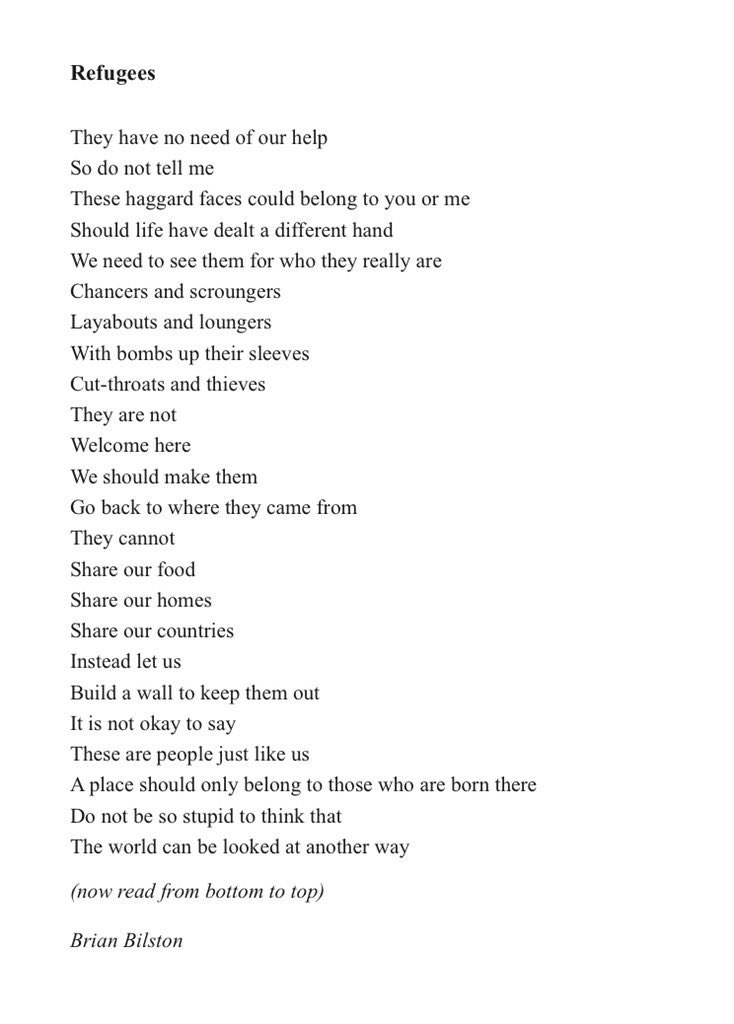 I shared my favourite poem with P7 today for National Poetry Day. There were shouts of ‘Miss I can’t believe you like this!’ and sighs of relief when I read it bottom to top! We spoke about challenging people even if they are in positions of authority (which includes teachers!)