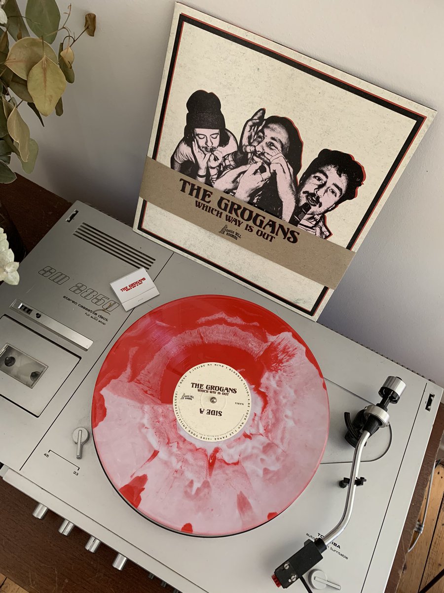 our third album is out in 2 weeks! just 15 copies of the ‘cherry smash’ vinyl left. gettem thegrogans1.bandcamp.com/album/which-wa…