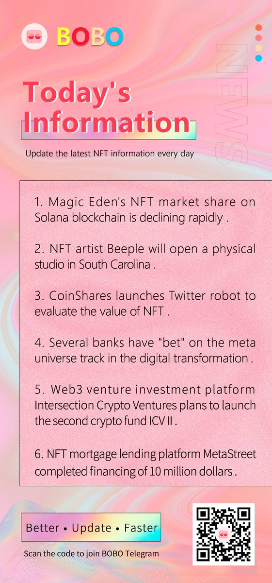 BOBO_INFO1's tweet photo. Today's information: Web3 venture investment platform Intersection Crypto Ventures plans to launch the second crypto fund ICV II;#NFT #BTC https://t.co/yVKnt85NYw