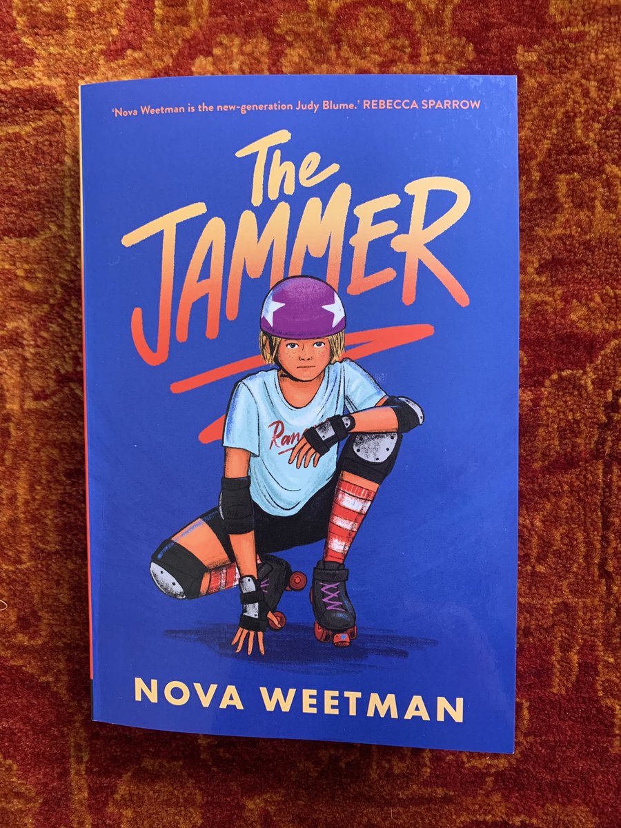 f_i_o_n_a_w_'s tweet image. New #LoveOzMG title from @NovaWeetman, #TheJammer whose mc Fred (short for nothing) searches for her special place in the world following her mum’s death. Ideas of home, family, friendship explored with Nova’s hallmark warmth and emotional authenticity. Loved it! 🛼 @UQPbooks