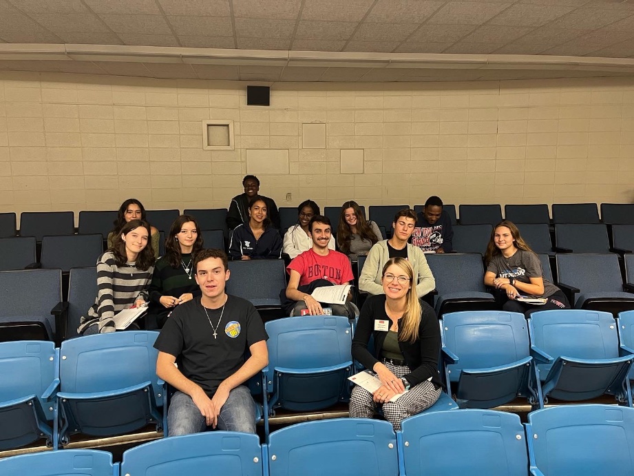 EKirmssKeating's tweet photo. College visits are in full swing at RCK &amp; JJ! We are so lucky to have Admissions Counselors from various colleges share their expertise with our students! @WCSDEmpowers @dpseipp @johnjayseniorhs @binghamtonu @nyuniversity https://t.co/SlCGoto5vr