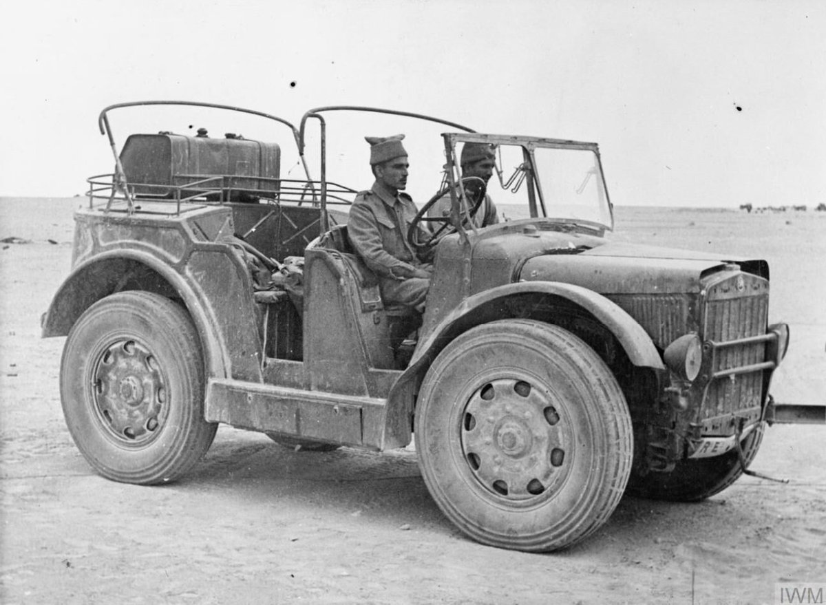 6thairborne's tweet photo. Weapons That Aren't Yours
Indian troops driving a captured Italian light artillery tractor (Spa TL37), North Africa 8th December 1941 #WTAY #WWII
📸Frederick William Bayliss, Paramount News, KIA 8th July 1943
(IWM E3787E) https://t.co/xdSh9r1Pv4
