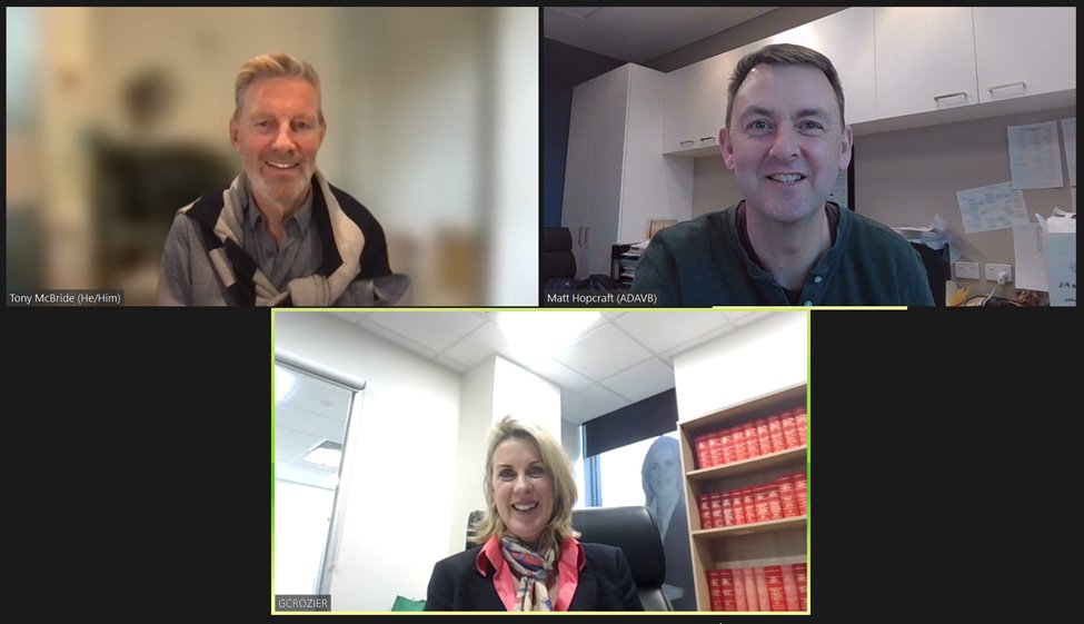 Matt_Hopcraft's tweet photo. Good opportunity this morning to talk about the significant oral health issues with @georgiecrozier &amp; Tony McBride @VicOralHealth in the lead-up to the Victorian election. 
As a nurse, she understands the important role of primary health care &amp; the need to support the workforce. https://t.co/C5OvGFtCbC