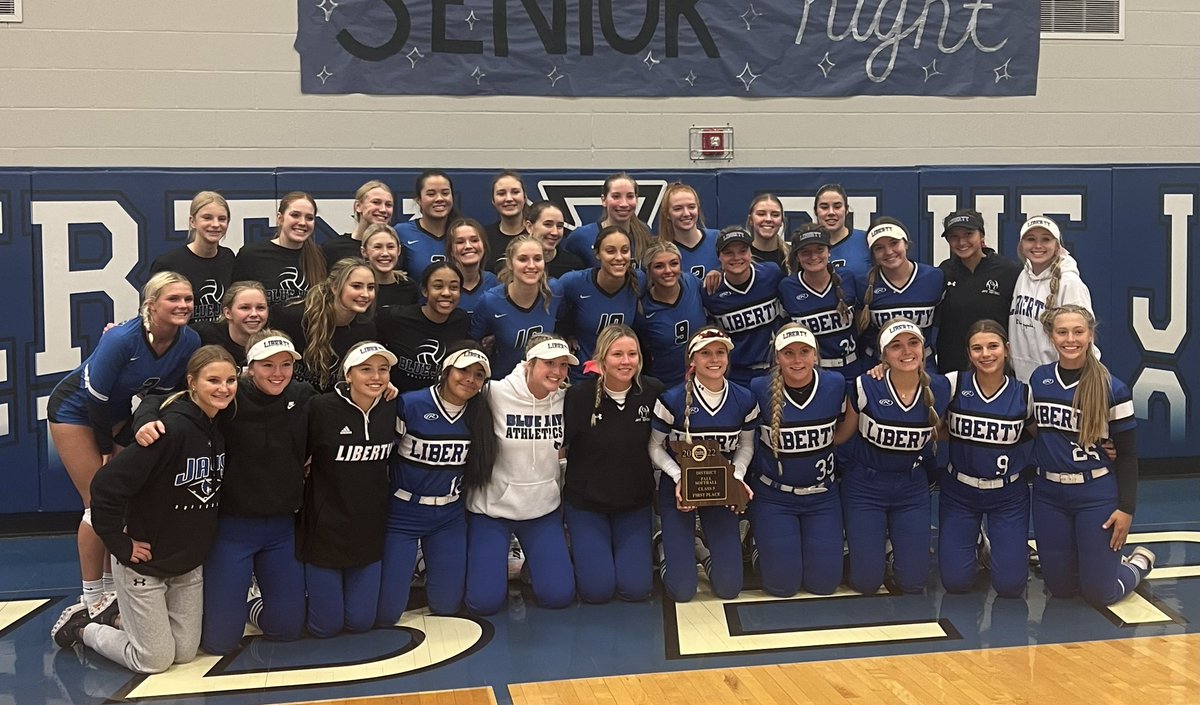 What a night!!! The Blue Jays celebrated several things tonight- a win against Staley making for an undefeated conference season, seven amazing seniors, <a href="/brooklynmyoungg/">Brooklyn</a> hitting 300 career blocks (all-time high at LHS), and a District title for <a href="/JaysSoftball/">Jays Softball</a>!