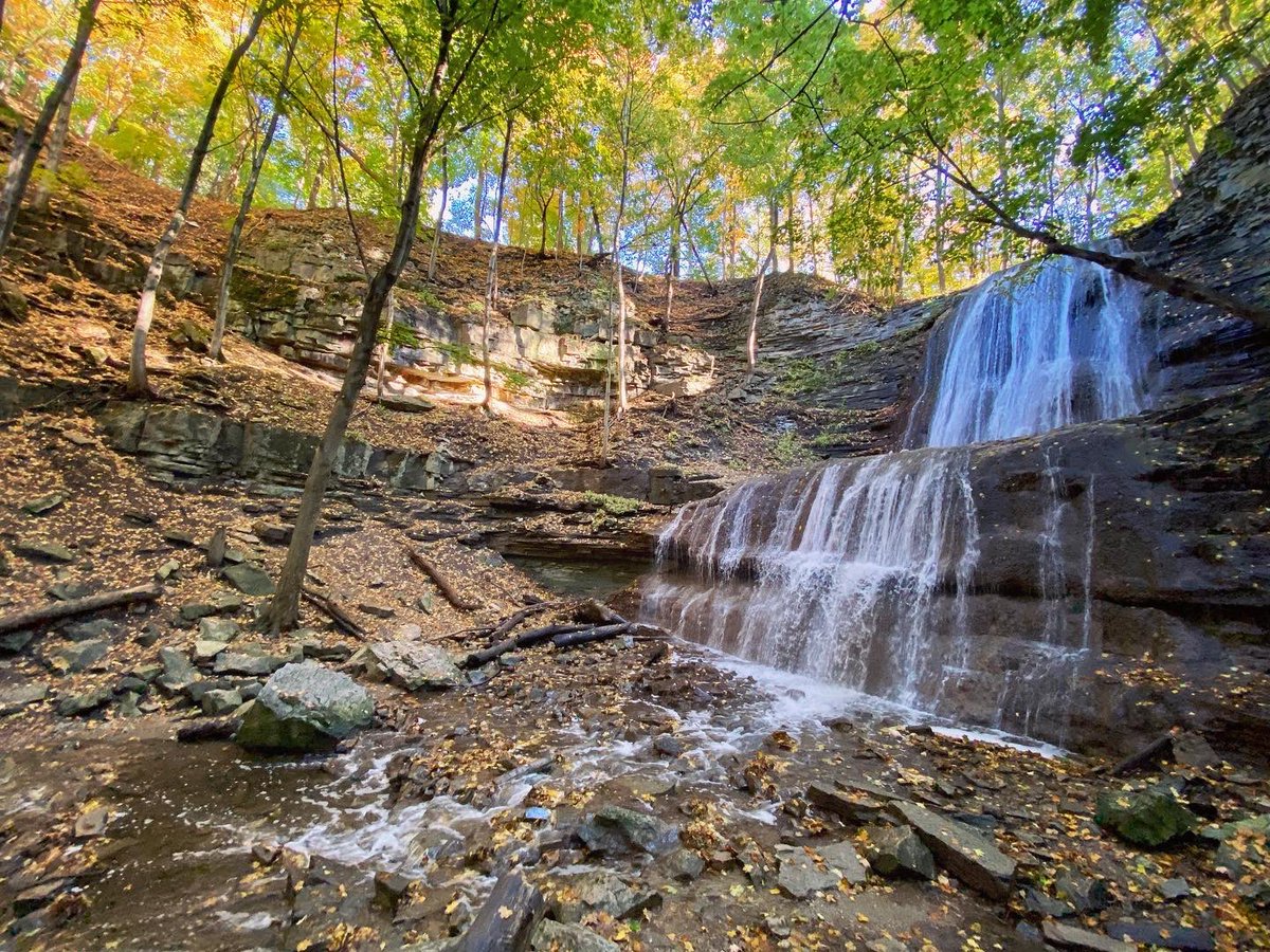 davidha02's tweet photo. A beautiful pit stop in the City of Waterfalls #ShermanFalls https://t.co/ymijl0WX4q