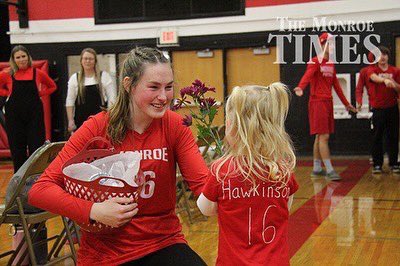 MonroeTimes's tweet photo. Monroe drops three sets to Beaver Dam on Senior Night #wisvb #seniornight #badgerconference https://t.co/skBlQVZJQ5