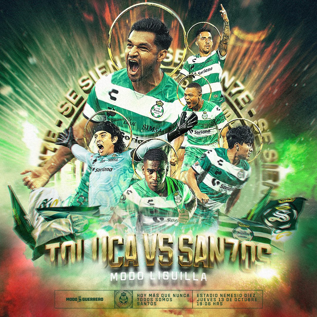 Heridos, pero no muertos.
La Laguna se hará sentir este domingo para alentarlos Guerreros.
Esto aún no termina, y hay con qué para darle la vuelta a esto. 
#VengaSantosCarajo 🇳🇬⚔️
#SeSien7e 💚🤍