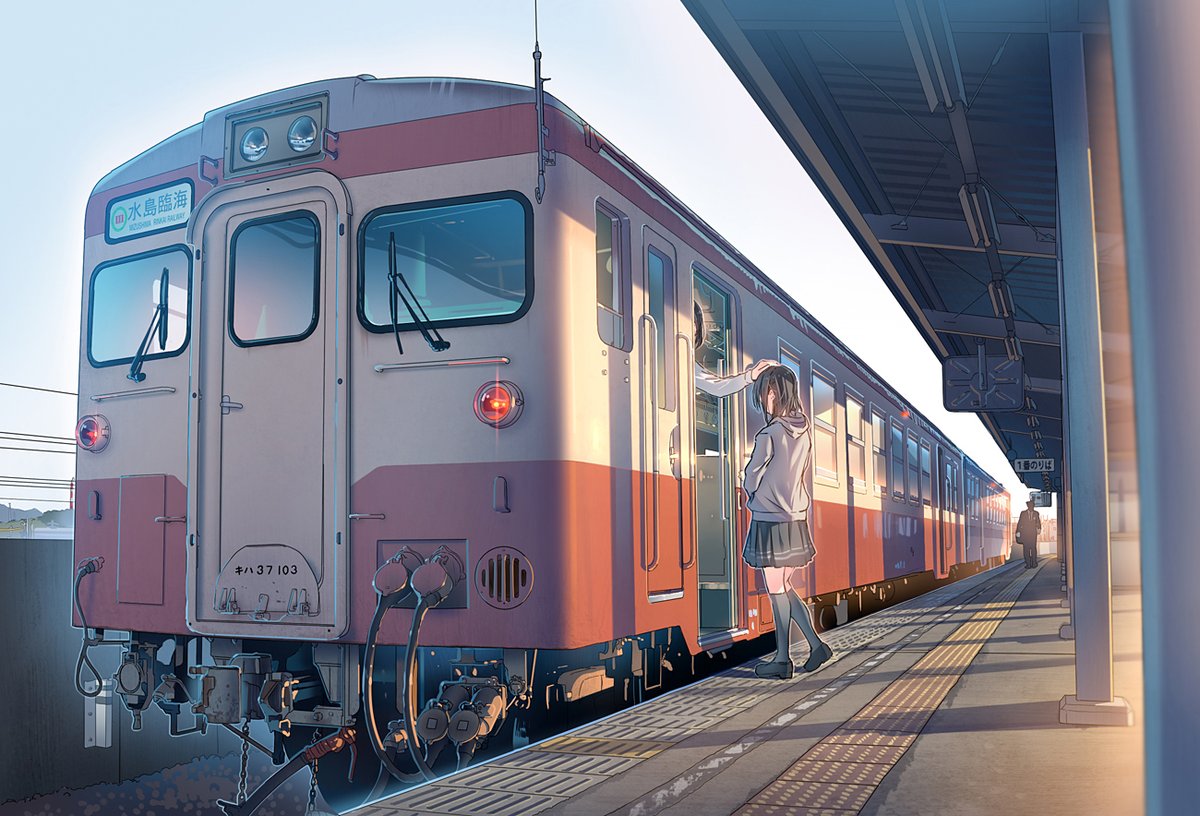 「様々なドラマを運んできた鉄道。#鉄道の日 #鉄道開業150周年 」|daitoのイラスト