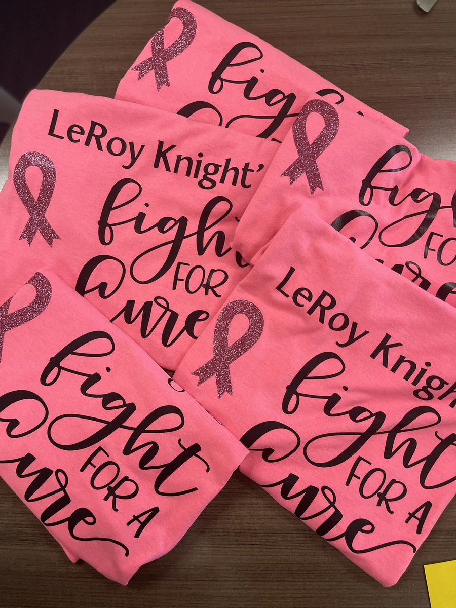 LeRoyWSS's tweet photo. We were hard at work these past few days making LeRoy Knights staff team t-shirts for the upcoming @MakingStrides walk at #FrontierField in @rochester! #community #teamwork https://t.co/XDtfuGN6c4