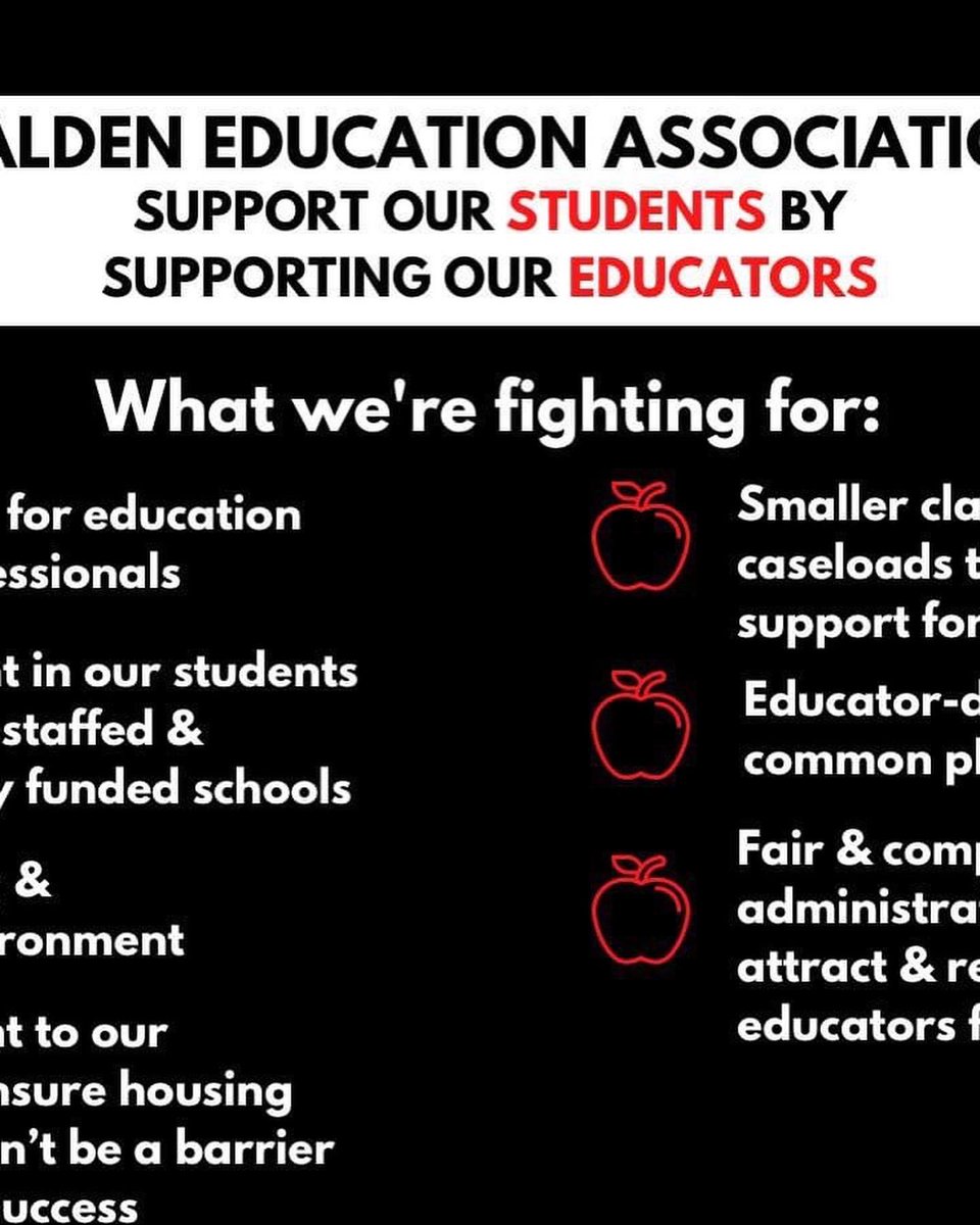 The RTA supports <a href="/MaldenEduAssoc/">Malden Edu. Assoc.</a> in their right to vote to authorize a strike over contract negotiations tomorrow. #MTA #Massteacher