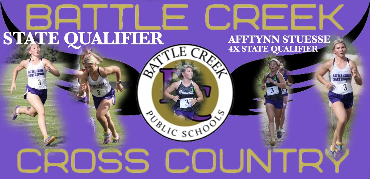 BattleCreek_XC's tweet image. Congratulations to Jaxon Kilmurry and Afftynn Stusse, your state qualifiers for Battle Creek XC! #4timer #XC4L