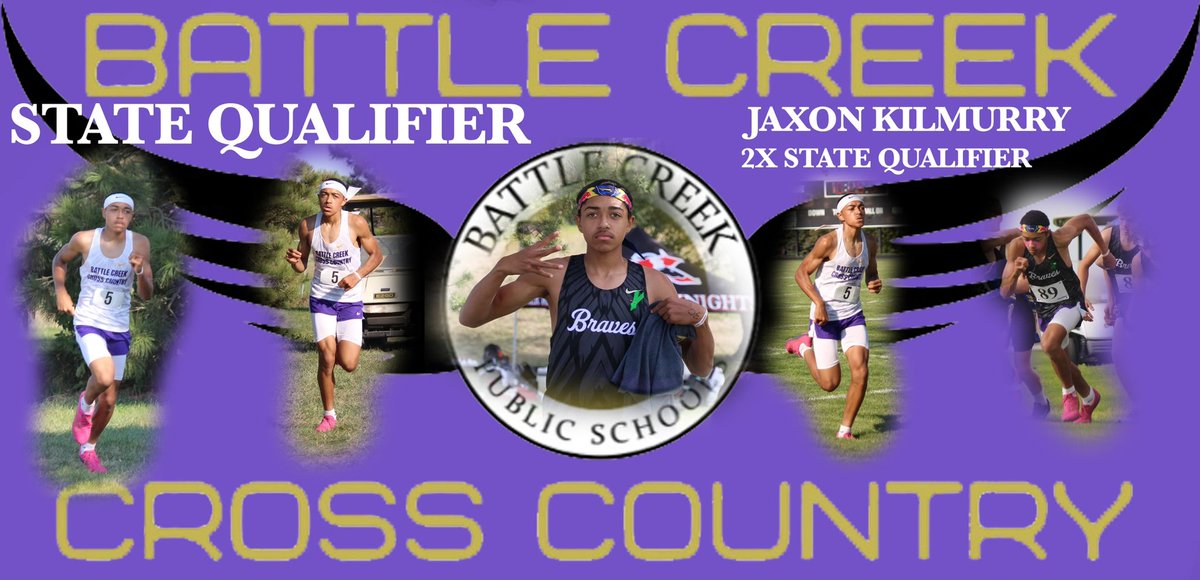 BattleCreek_XC's tweet image. Congratulations to Jaxon Kilmurry and Afftynn Stusse, your state qualifiers for Battle Creek XC! #4timer #XC4L