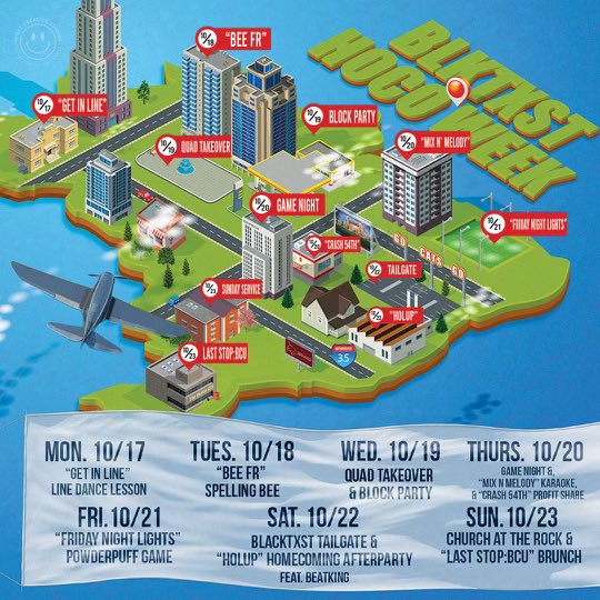 Homecoming is right around the corner and boy do we have a lineup for you!

Be sure to check out all the organizations plans for this upcoming week and pop out. 🫶🏾

#BlackTXST #BLKTXSTHOCO22