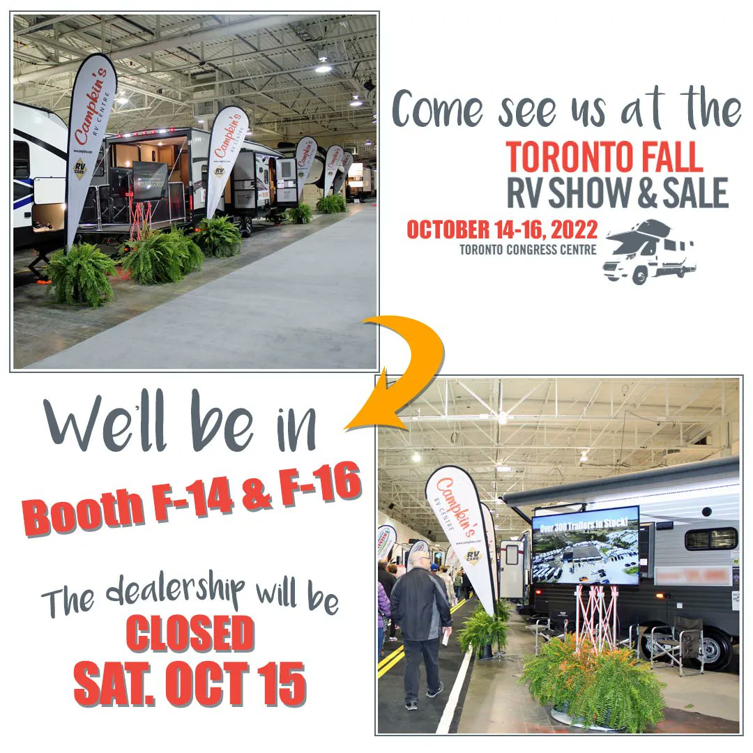 CampkinsRV's tweet photo. #torontofallrvshow #torontorvshow #campkinsrv #rving https://t.co/U3ab88NBnE