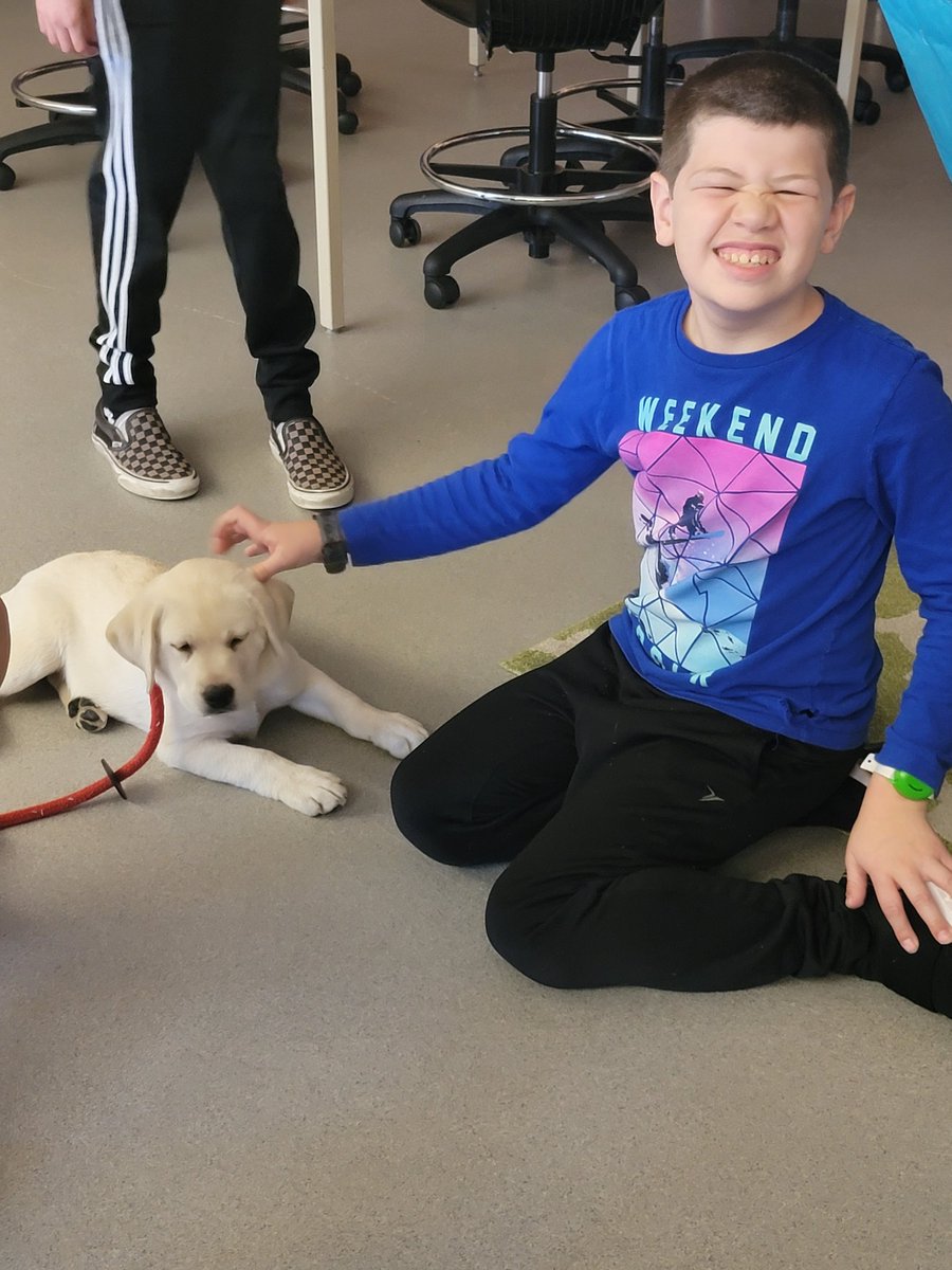 Loved having Clementine and Lemon visit our class! 🐶❤️